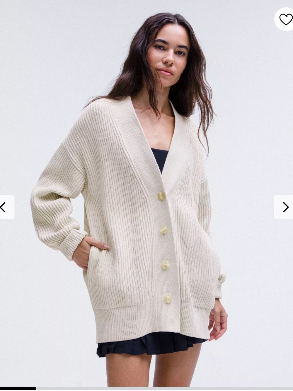 NWT lululemon Bone Ribbed Crew Sweater - Med